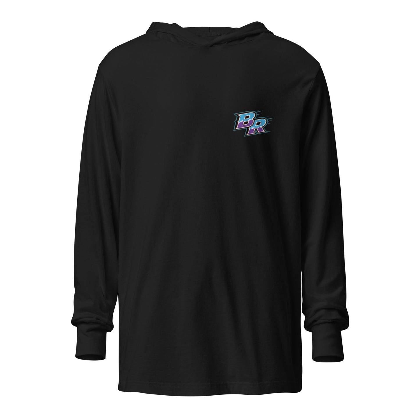 Performance | Hooded Long Sleeve T Shirt | BORN READY | BR Logo