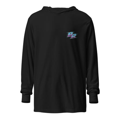 Performance | Hooded Long Sleeve T Shirt | BORN READY | BR Logo