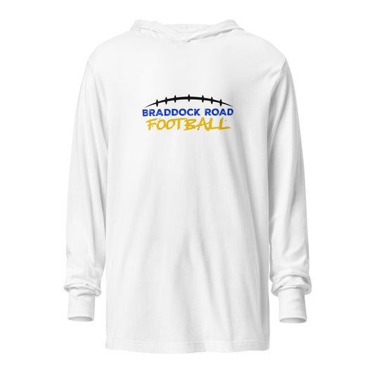 Performance | Hooded Long Sleeve T Shirt | Braddock Road Football | Arch Athletics Logo