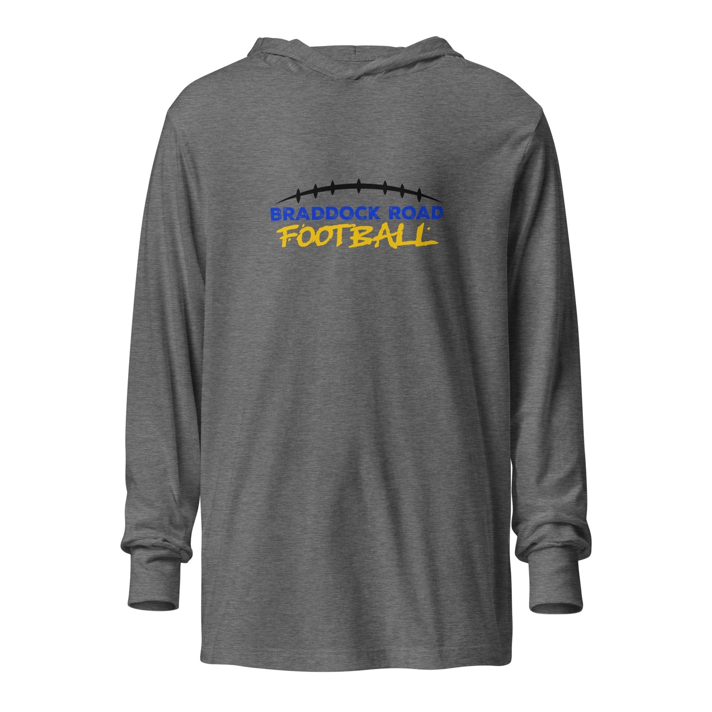 Performance | Hooded Long Sleeve T Shirt | Braddock Road Football | Arch Athletics Logo