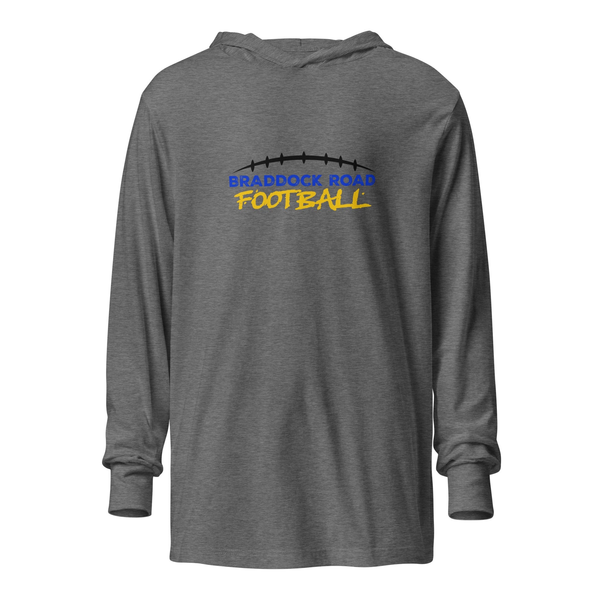 Performance | Hooded Long Sleeve T Shirt | Braddock Road Football | Arch Athletics Logo
