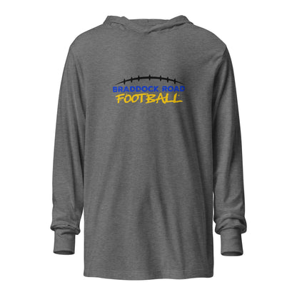 Performance | Hooded Long Sleeve T Shirt | Braddock Road Football | Arch Athletics Logo