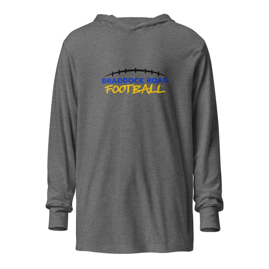 Performance | Hooded Long Sleeve T Shirt | Braddock Road Football | Arch Athletics Logo