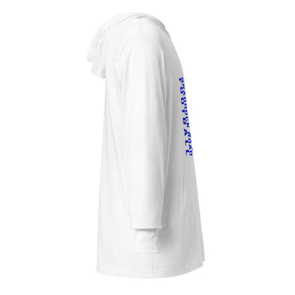 Performance | Hooded Long Sleeve T Shirt | Braddock Road Football | Sideline Vertical Logo