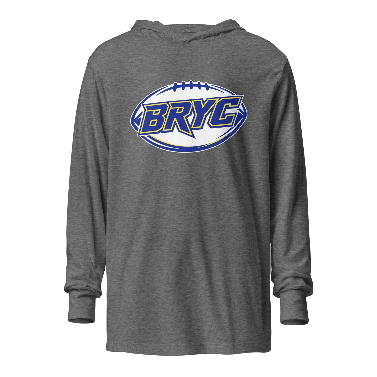 Performance | Hooded Long Sleeve T Shirt | Braddock Road Football | Veloctiy Crest Logo