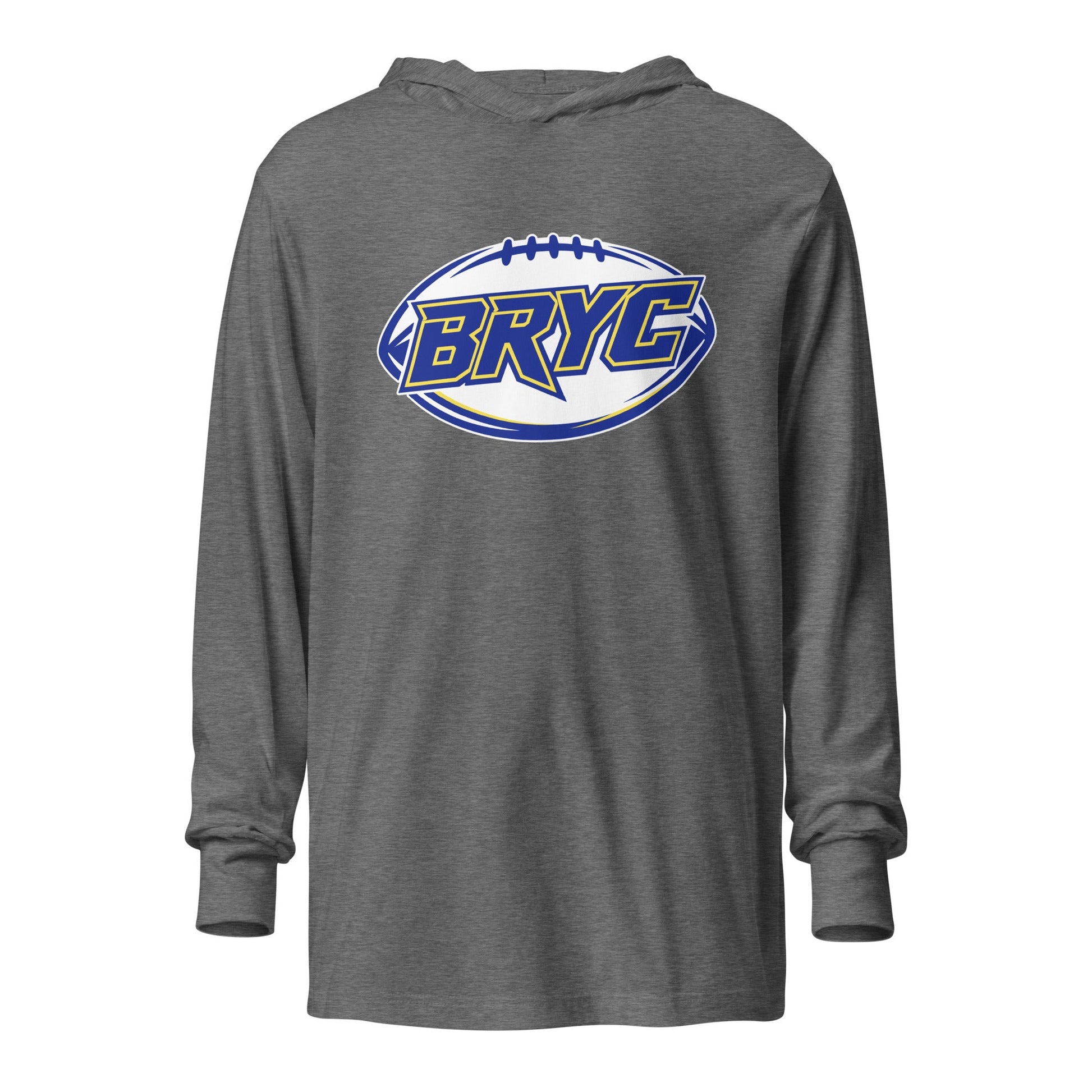 Performance | Hooded Long Sleeve T Shirt | Braddock Road Football | Veloctiy Crest Logo