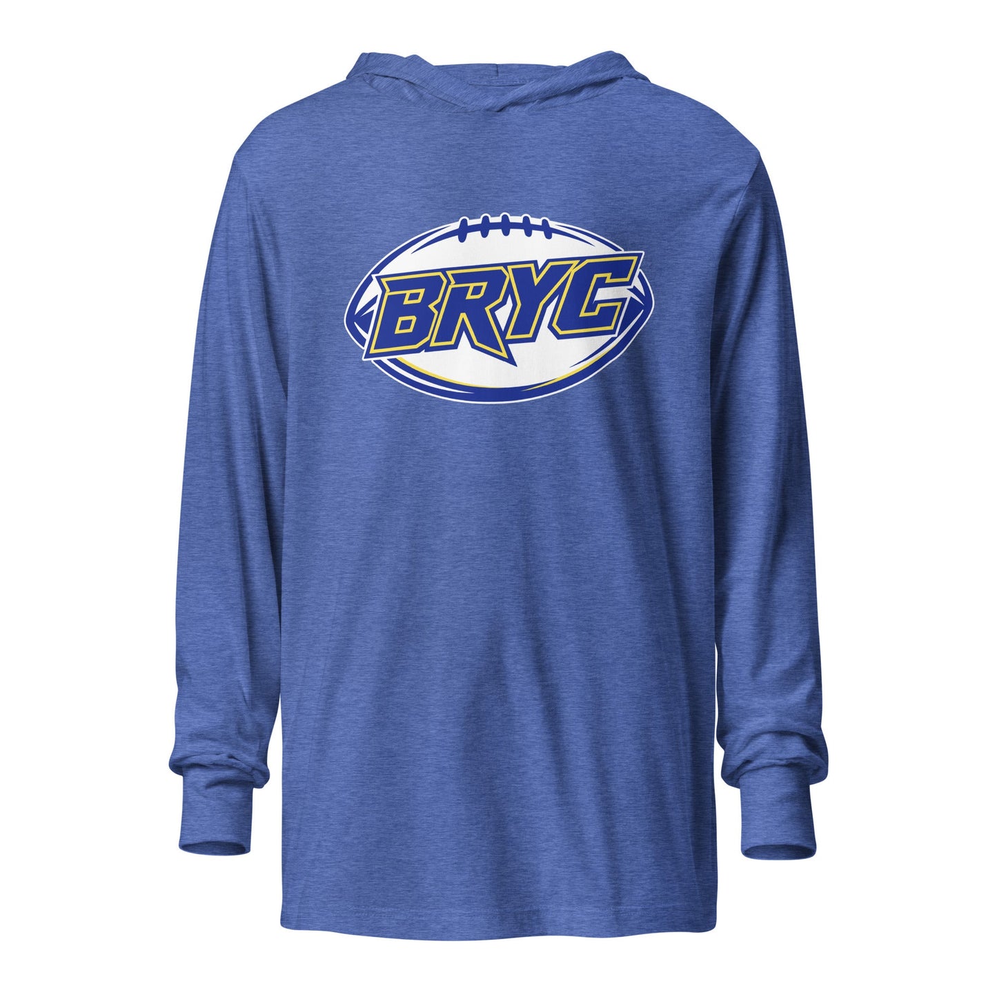 Performance | Hooded Long Sleeve T Shirt | Braddock Road Football | Veloctiy Crest Logo