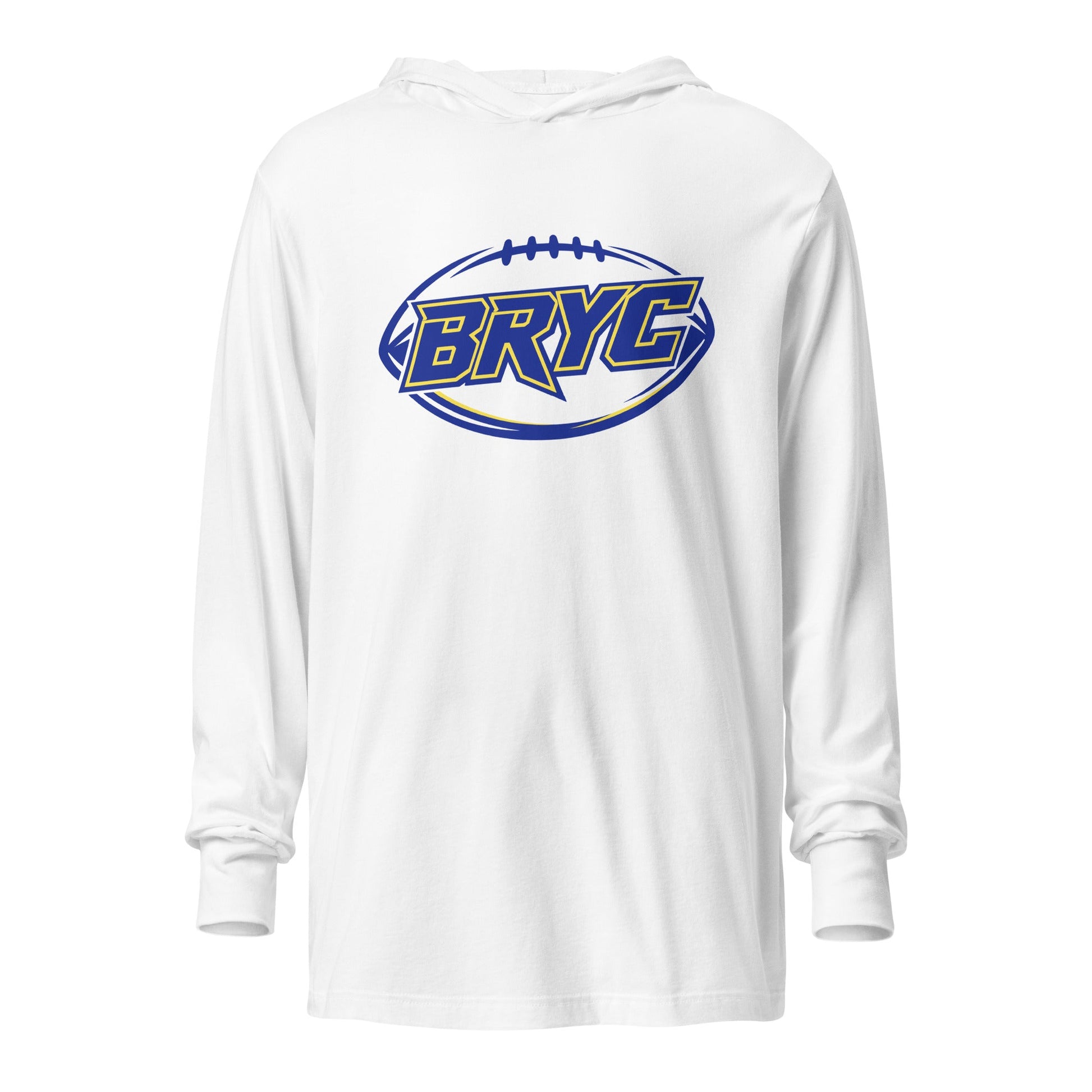 Performance | Hooded Long Sleeve T Shirt | Braddock Road Football | Veloctiy Crest Logo