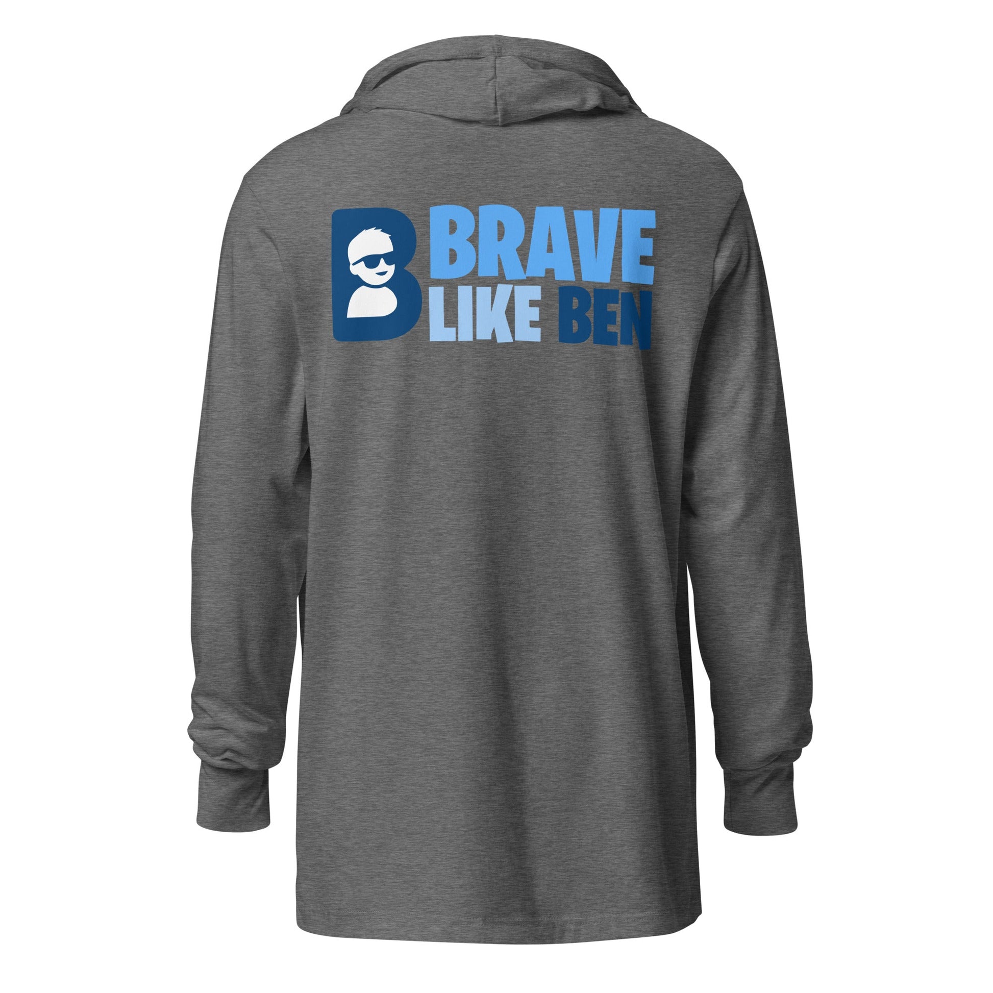 Performance | Hooded Long Sleeve T Shirt | Brave Like Ben | Athletics Logo