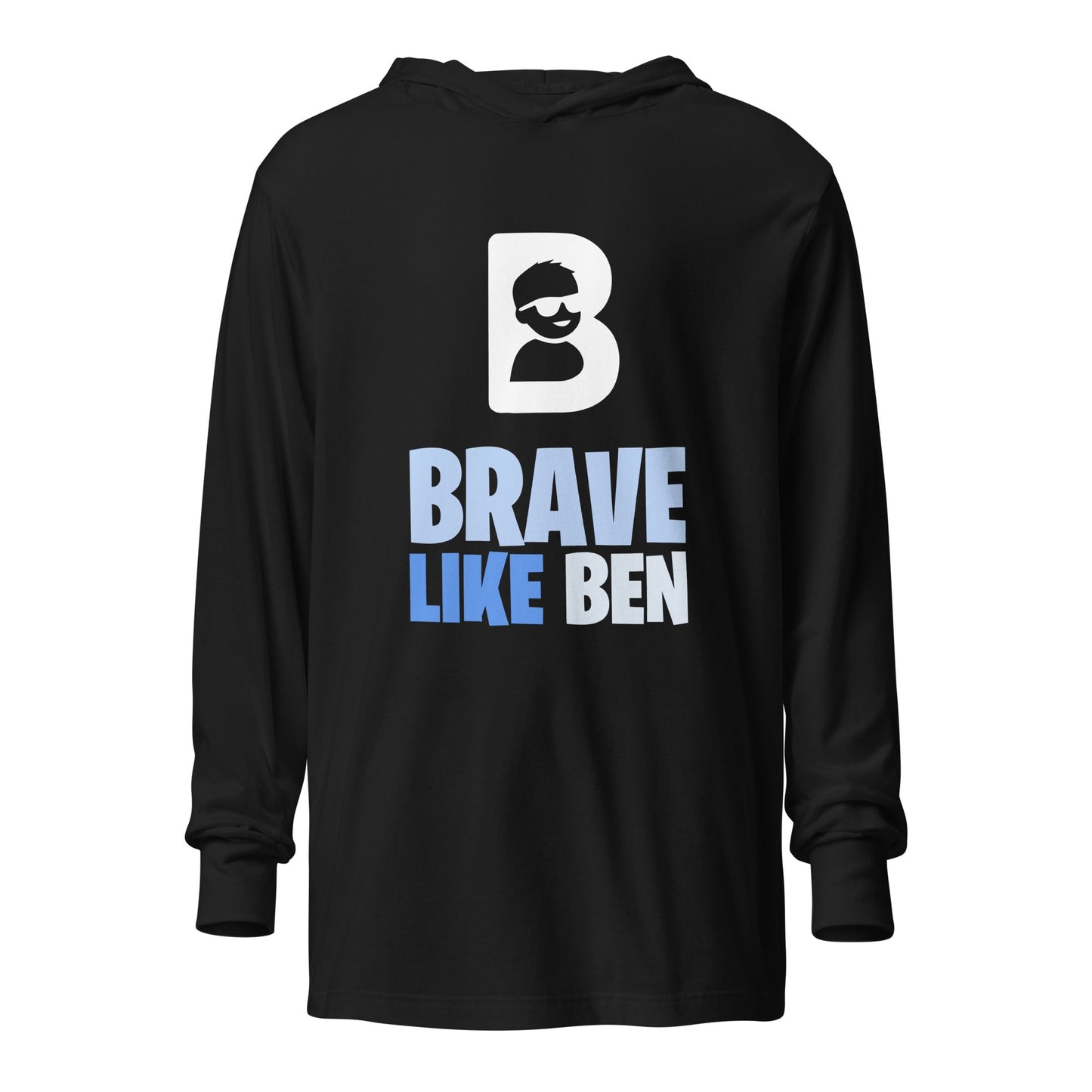 Performance | Hooded Long Sleeve T Shirt | Brave Like Ben | Braveheart Logo