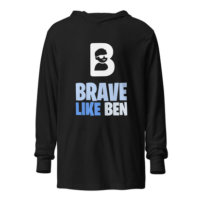 Performance | Hooded Long Sleeve T Shirt | Brave Like Ben | Braveheart Logo