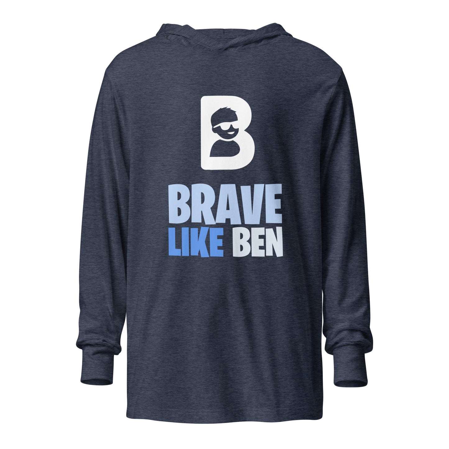 Performance | Hooded Long Sleeve T Shirt | Brave Like Ben | Braveheart Logo