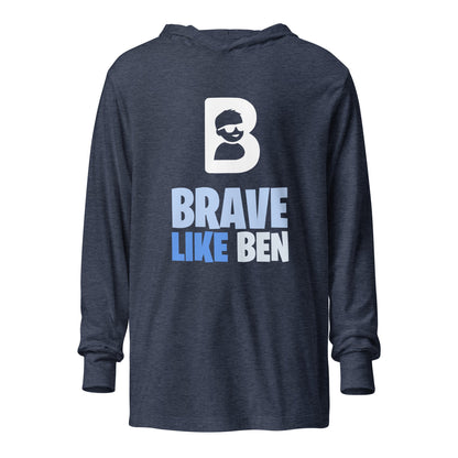 Performance | Hooded Long Sleeve T Shirt | Brave Like Ben | Braveheart Logo