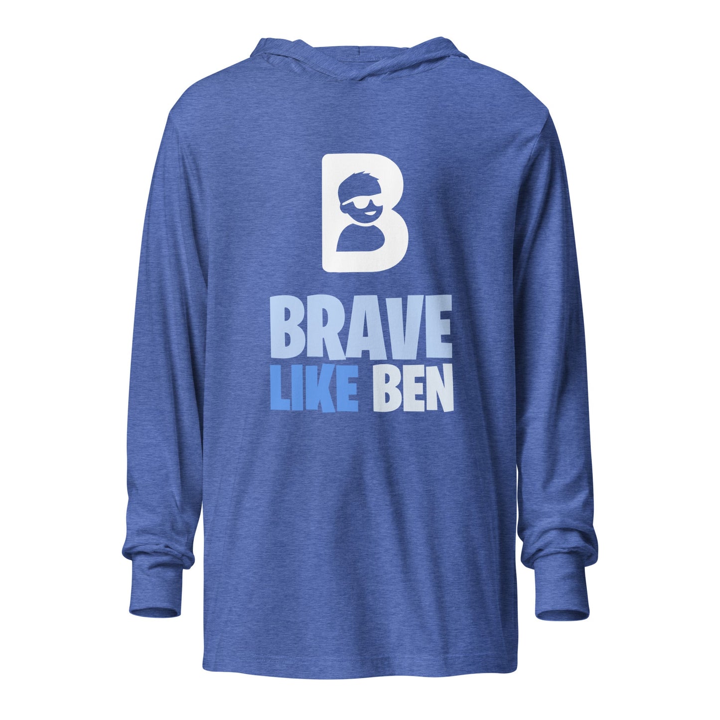 Performance | Hooded Long Sleeve T Shirt | Brave Like Ben | Braveheart Logo