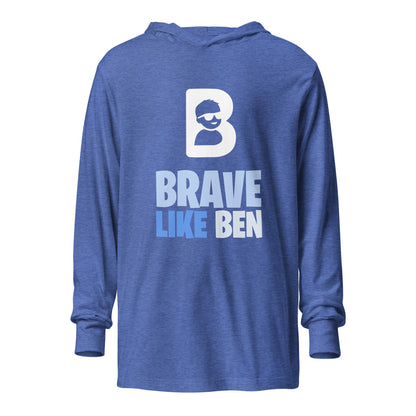Performance | Hooded Long Sleeve T Shirt | Brave Like Ben | Braveheart Logo