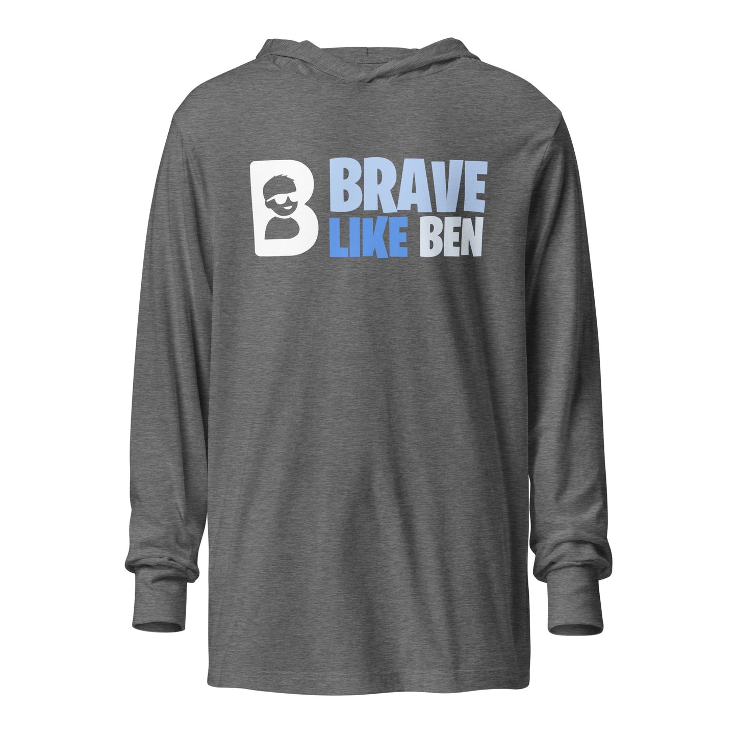 Performance | Hooded Long Sleeve T Shirt | Brave Like Ben | Valor Logo