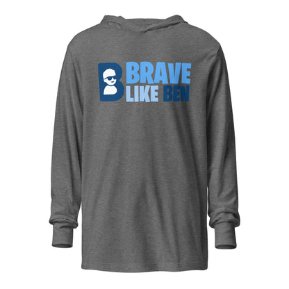 Performance | Hooded Long Sleeve T Shirt | Brave Like Ben | Vanguard Logo