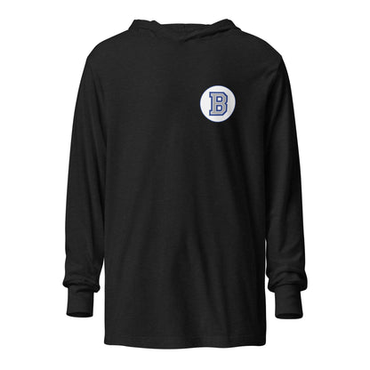 Performance | Hooded Long Sleeve T Shirt | Bronxville | Badge Logo
