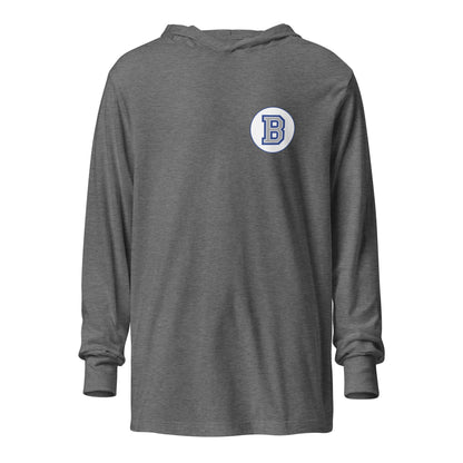 Performance | Hooded Long Sleeve T Shirt | Bronxville | Badge Logo