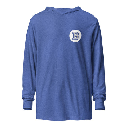 Performance | Hooded Long Sleeve T Shirt | Bronxville | Badge Logo