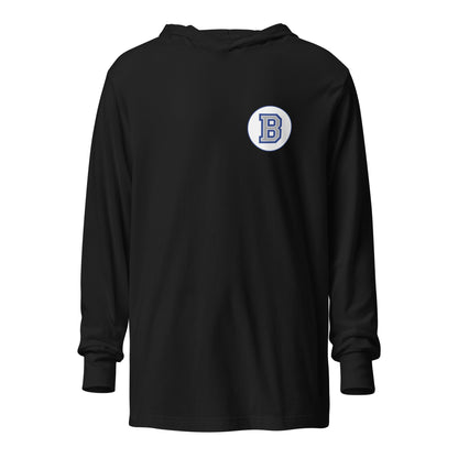 Performance | Hooded Long Sleeve T Shirt | Bronxville | Badge Logo