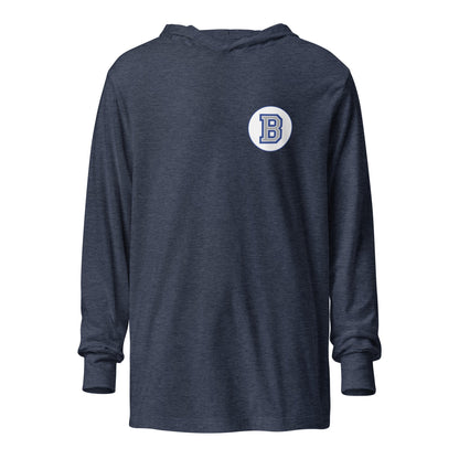 Performance | Hooded Long Sleeve T Shirt | Bronxville | Badge Logo