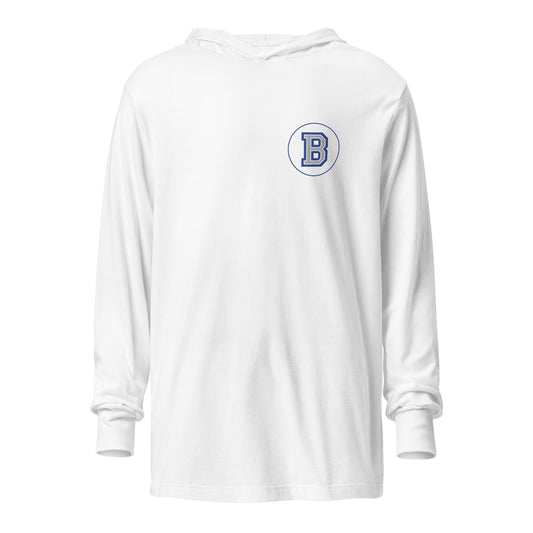 Performance | Hooded Long Sleeve T Shirt | Bronxville | Badge Logo