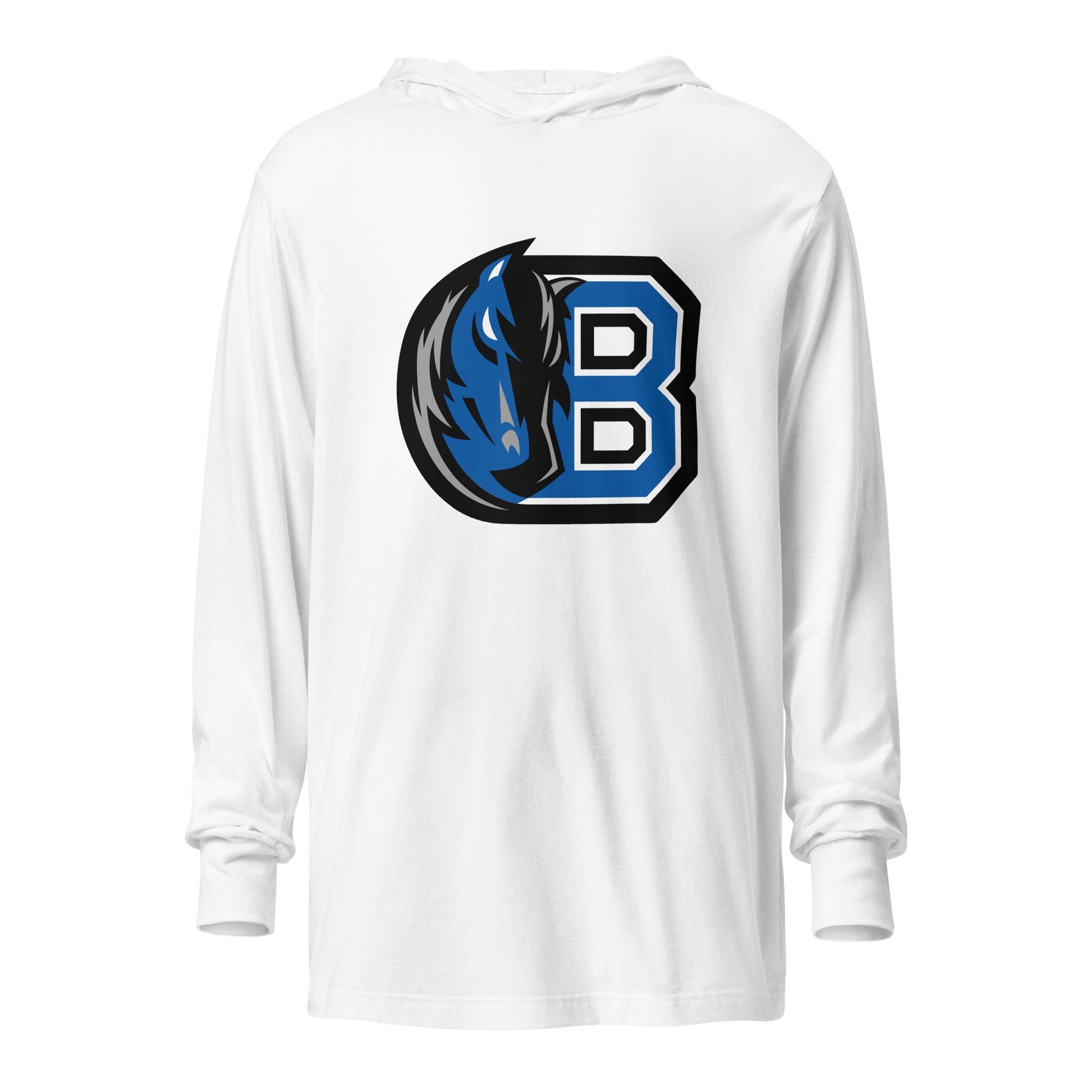 Performance | Hooded Long Sleeve T Shirt | Bronxville | Crest Logo
