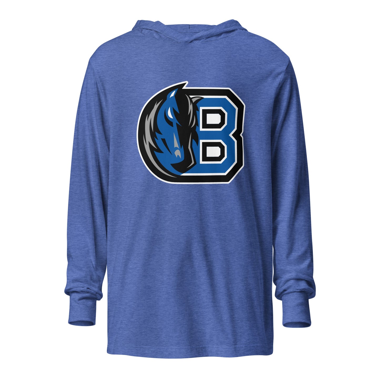 Performance | Hooded Long Sleeve T Shirt | Bronxville | Crest Logo