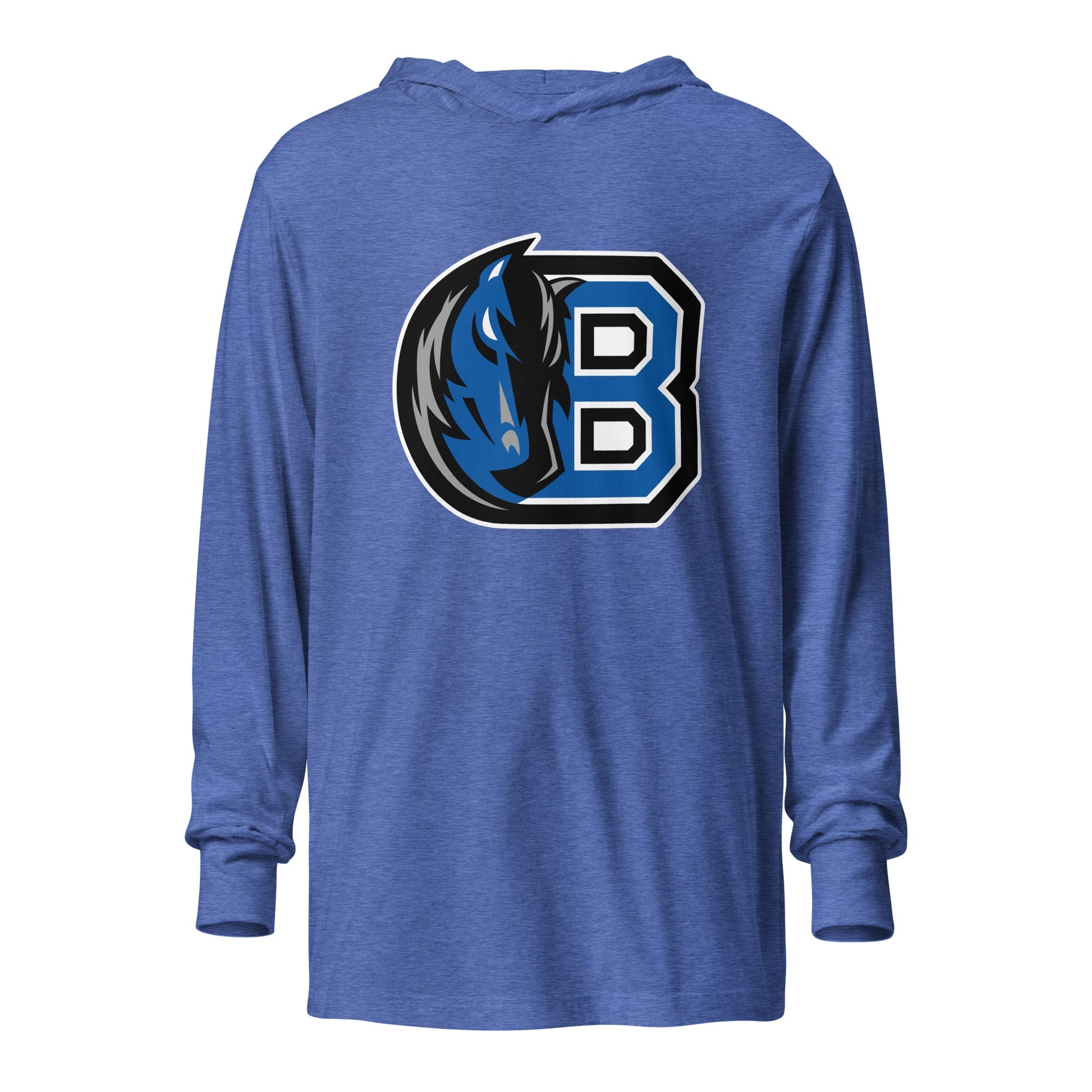 Performance | Hooded Long Sleeve T Shirt | Bronxville | Crest Logo