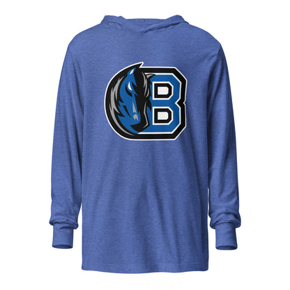 Performance | Hooded Long Sleeve T Shirt | Bronxville | Crest Logo