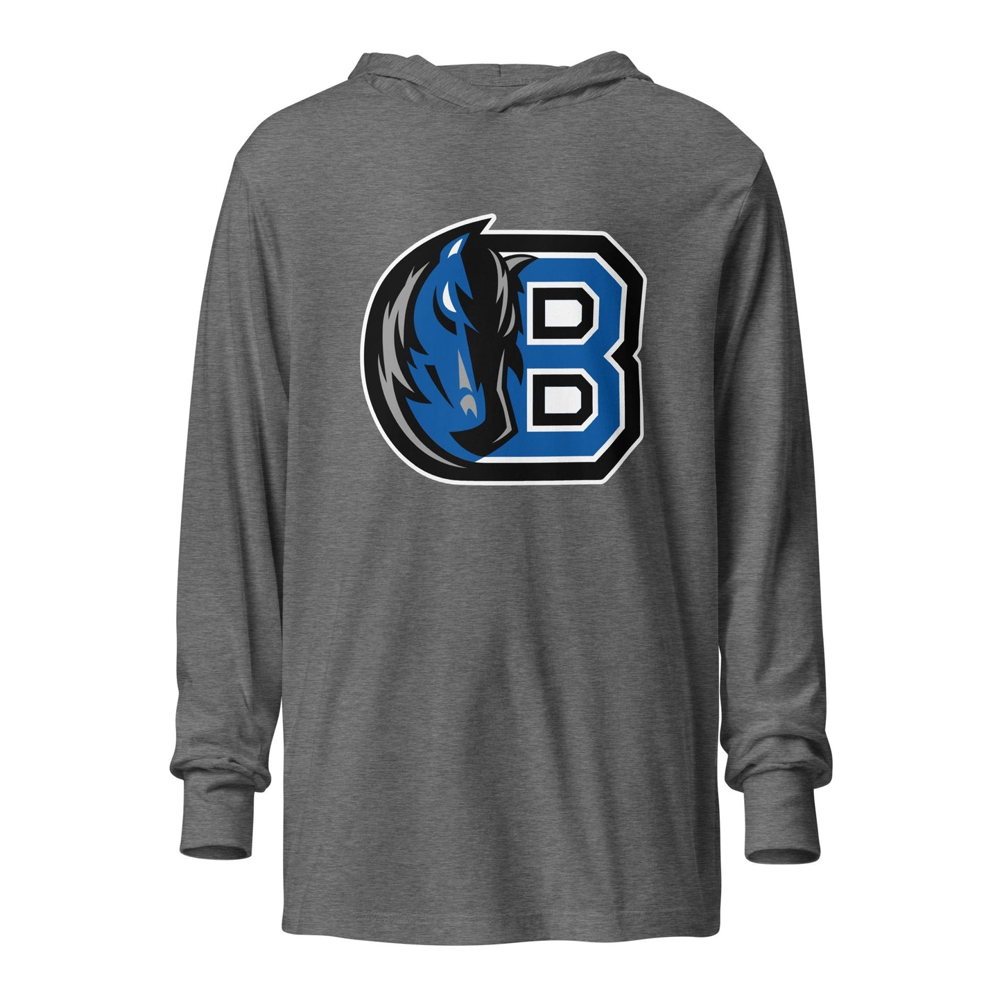 Performance | Hooded Long Sleeve T Shirt | Bronxville | Crest Logo