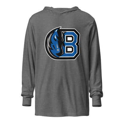 Performance | Hooded Long Sleeve T Shirt | Bronxville | Crest Logo