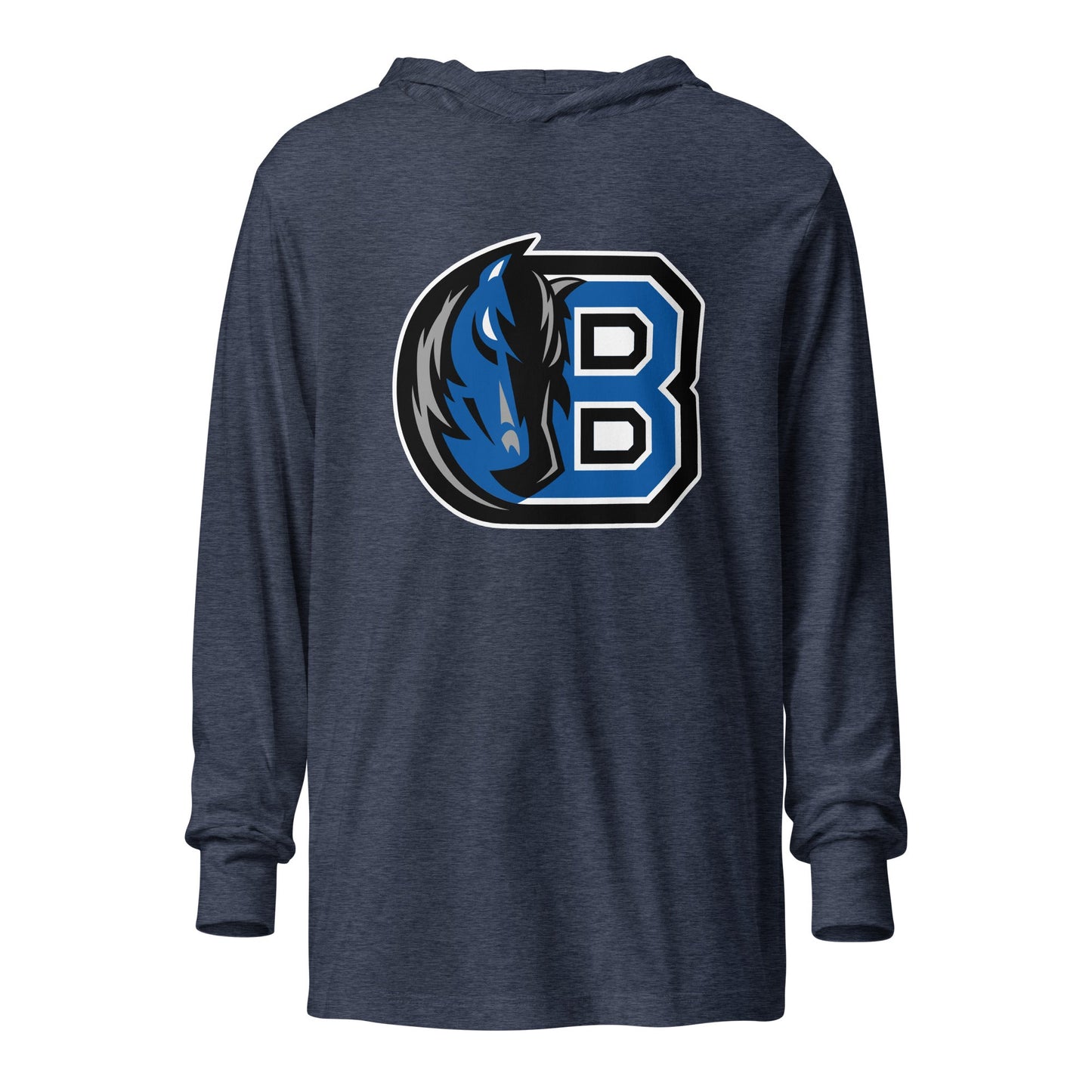Performance | Hooded Long Sleeve T Shirt | Bronxville | Crest Logo