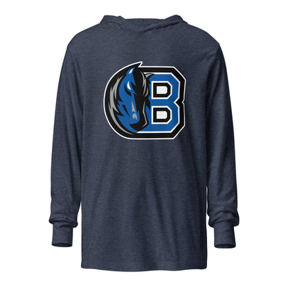 Performance | Hooded Long Sleeve T Shirt | Bronxville | Crest Logo