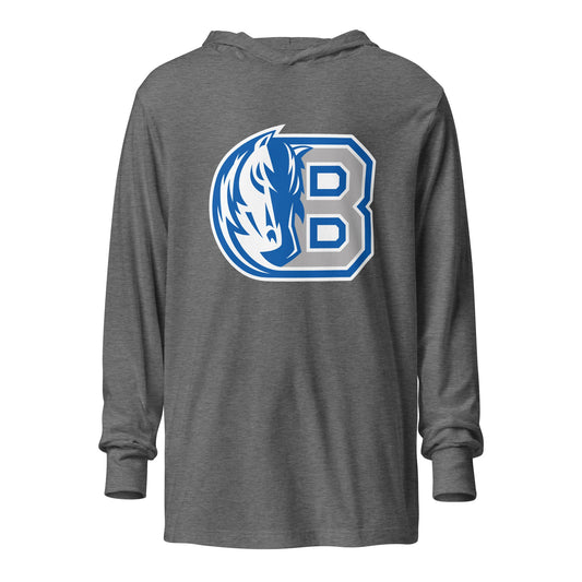 Performance | Hooded Long Sleeve T Shirt | Bronxville | Emblem Logo