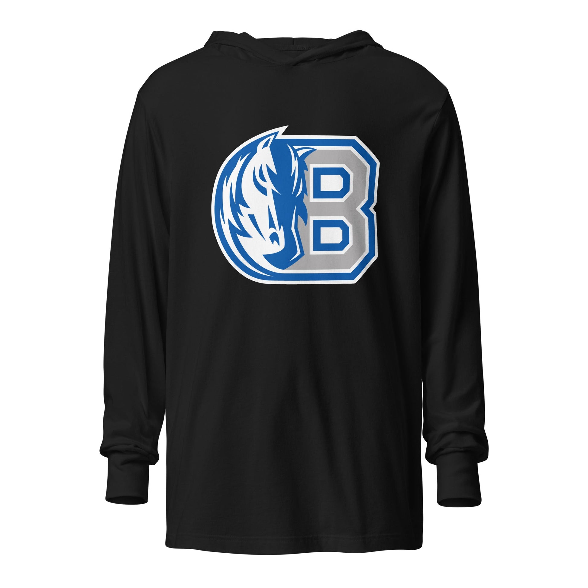 Performance | Hooded Long Sleeve T Shirt | Bronxville | Emblem Logo
