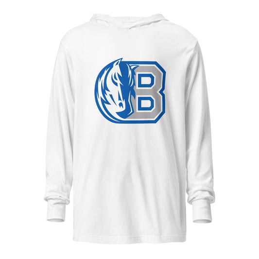 Performance | Hooded Long Sleeve T Shirt | Bronxville | Emblem Logo
