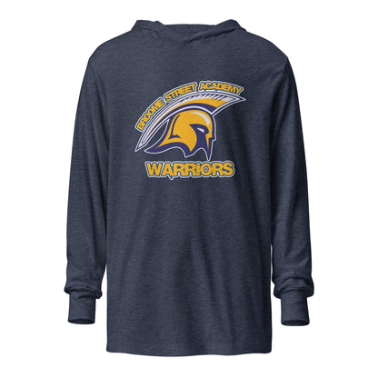 Performance | Hooded Long Sleeve T Shirt | Broome Street Academy | Helmet Logo