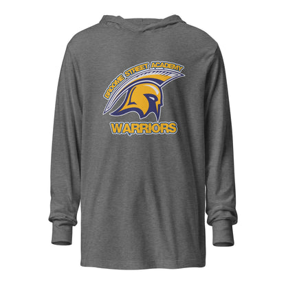 Performance | Hooded Long Sleeve T Shirt | Broome Street Academy | Helmet Logo