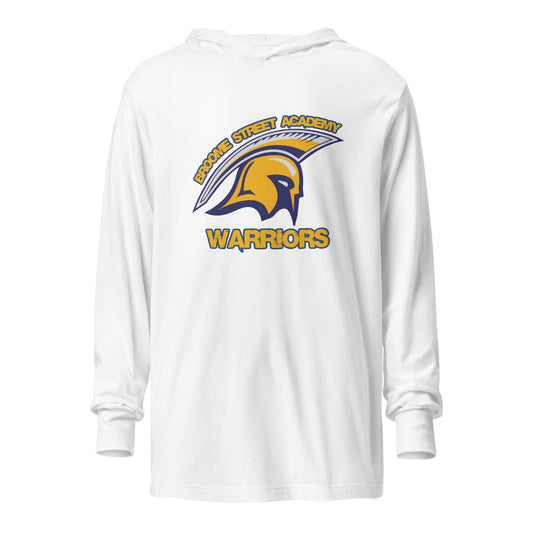 Performance | Hooded Long Sleeve T Shirt | Broome Street Academy | Helmet Logo