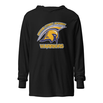 Performance | Hooded Long Sleeve T Shirt | Broome Street Academy | Helmet Logo
