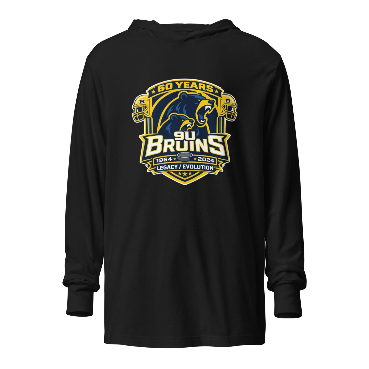 Performance | Hooded Long Sleeve T Shirt | Bruins The Evolution | Legacy Crest Logo
