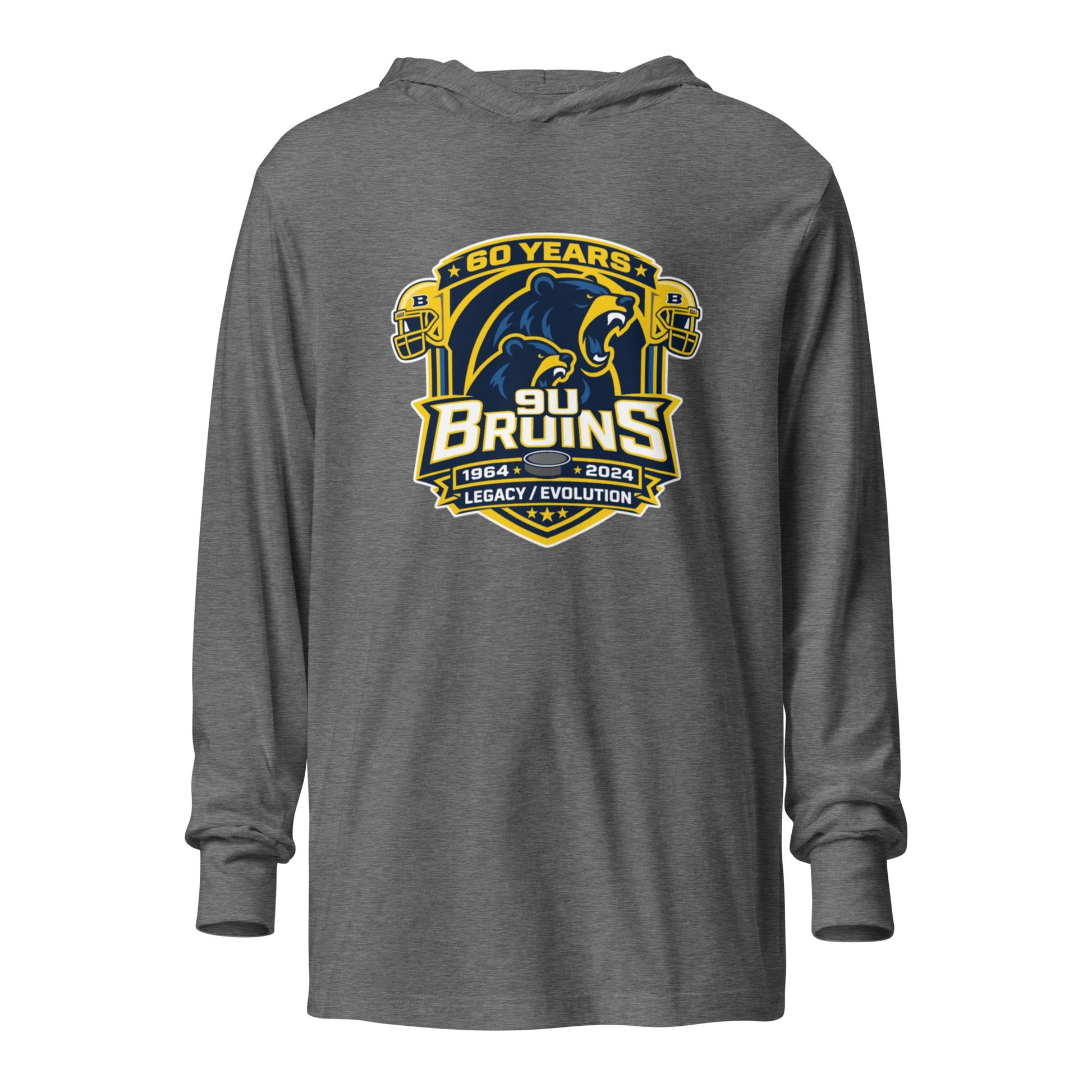Performance | Hooded Long Sleeve T Shirt | Bruins The Evolution | Legacy Crest Logo