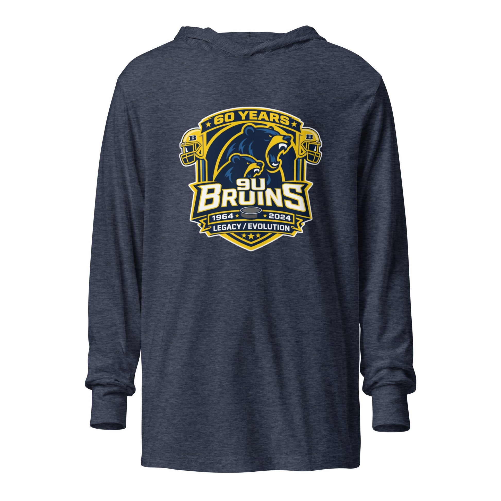 Performance | Hooded Long Sleeve T Shirt | Bruins The Evolution | Legacy Crest Logo