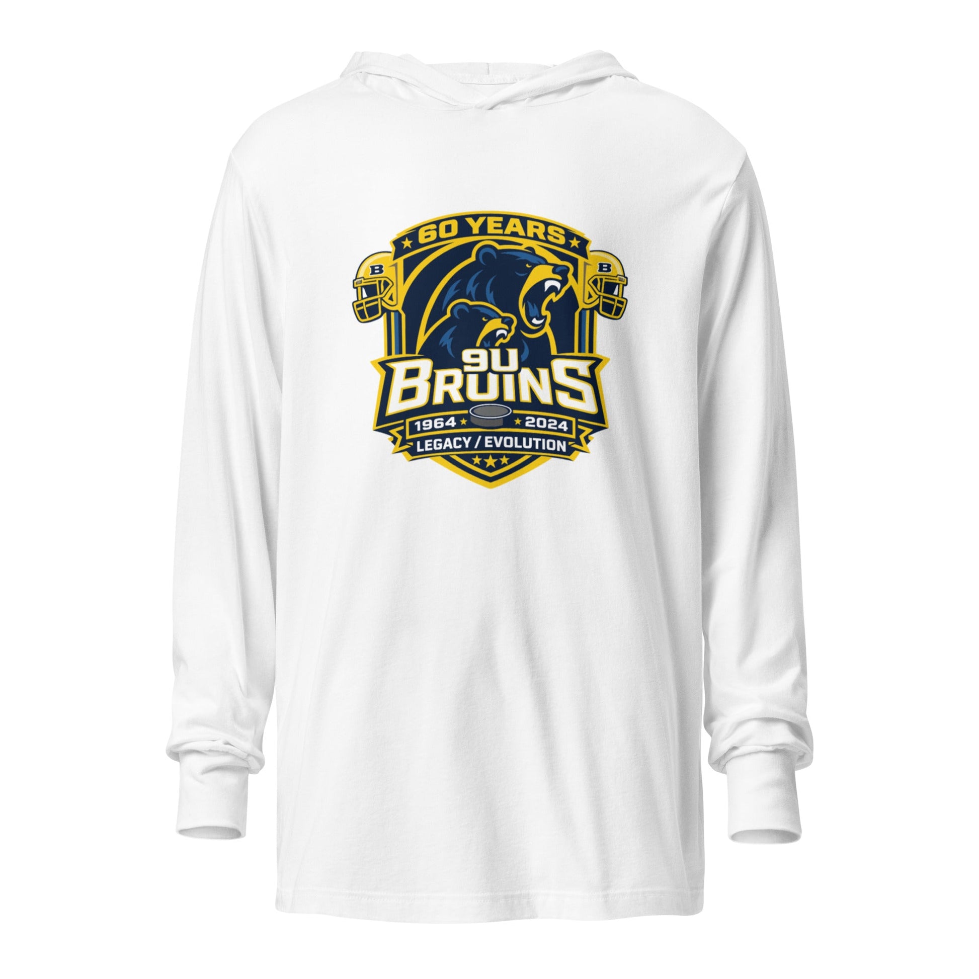 Performance | Hooded Long Sleeve T Shirt | Bruins The Evolution | Legacy Crest Logo