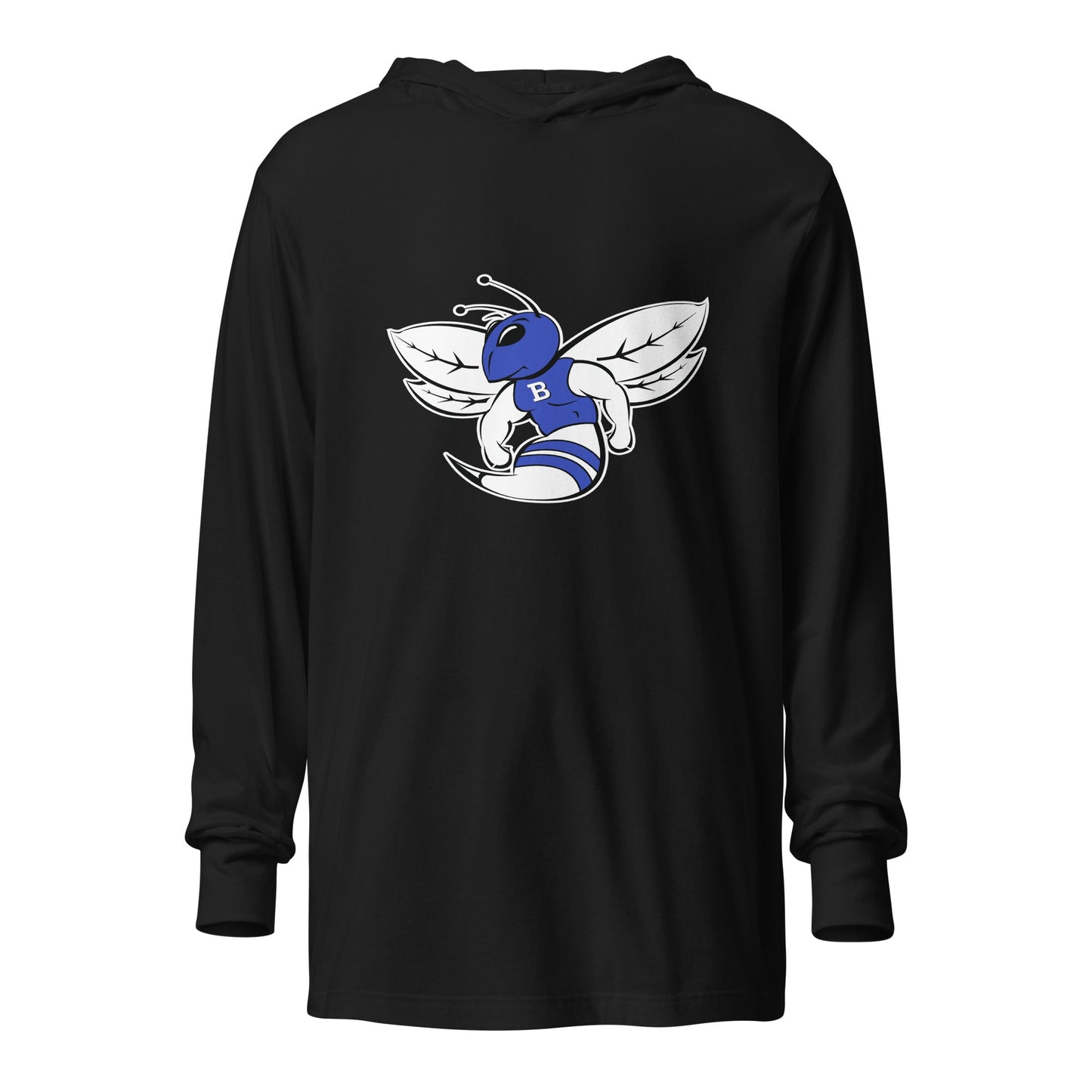 Performance | Hooded Long Sleeve T Shirt | Bryant High School Track Booster | Hornet Logo