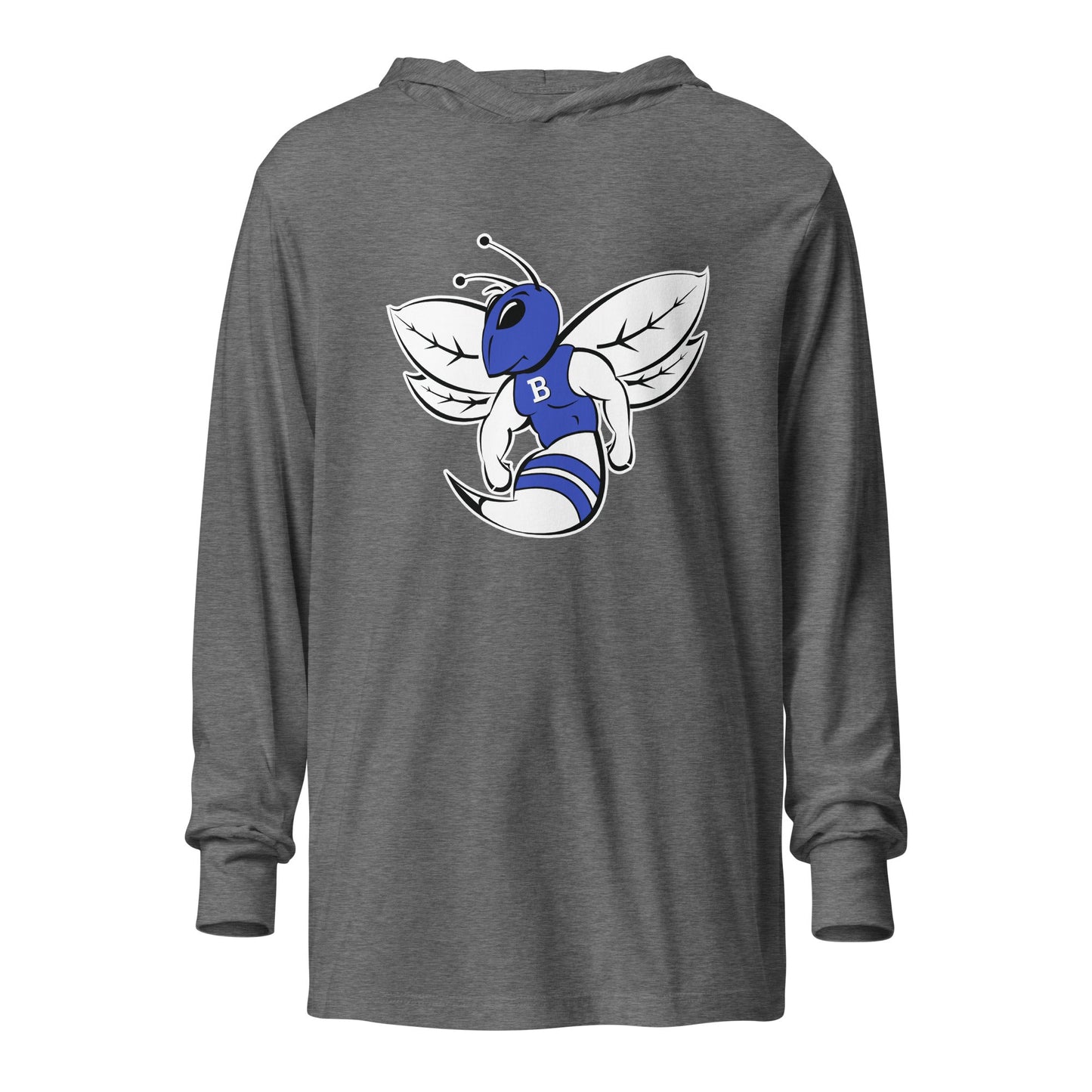 Performance | Hooded Long Sleeve T Shirt | Bryant High School Track Booster | Hornet Logo
