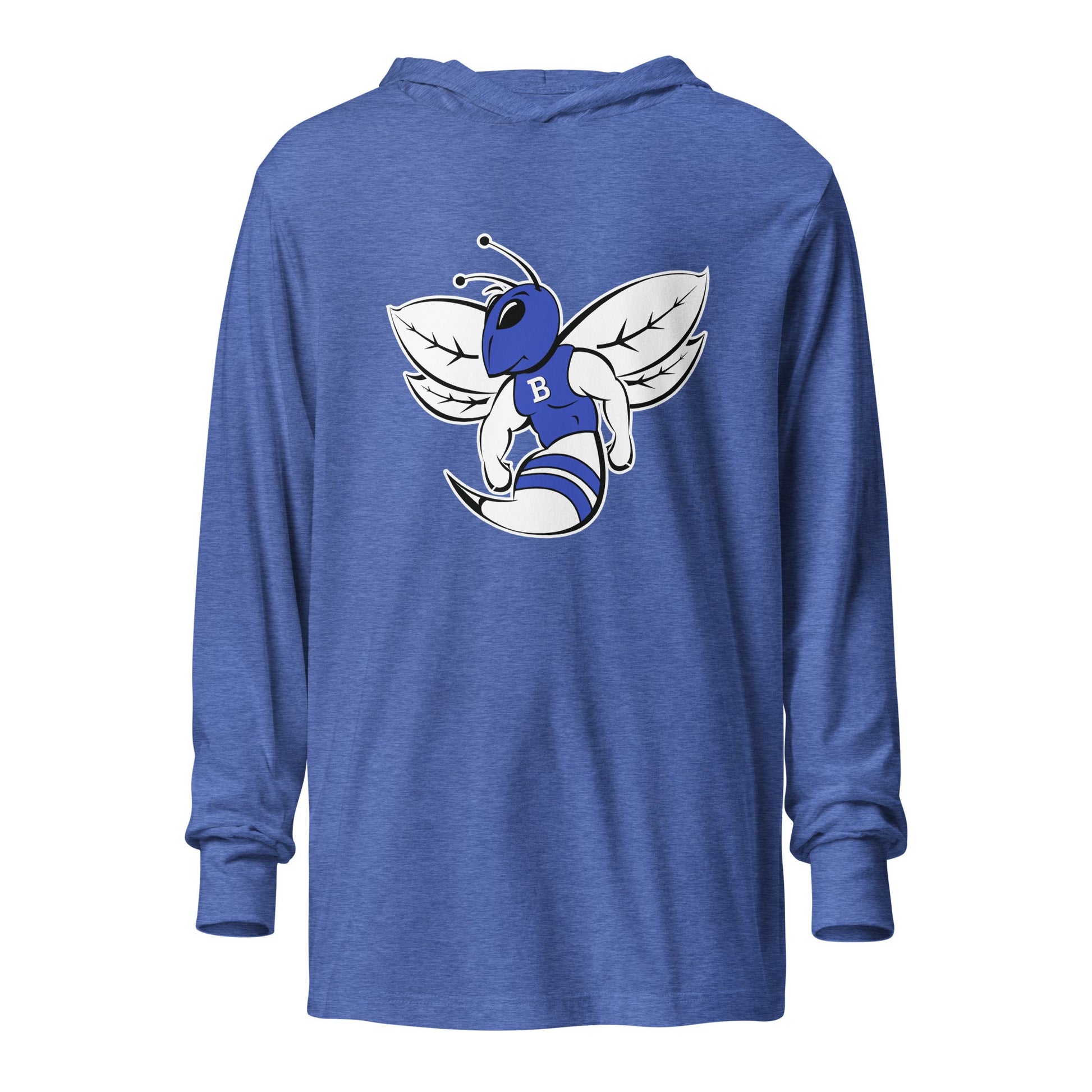Performance | Hooded Long Sleeve T Shirt | Bryant High School Track Booster | Hornet Logo
