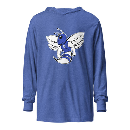 Performance | Hooded Long Sleeve T Shirt | Bryant High School Track Booster | Hornet Logo